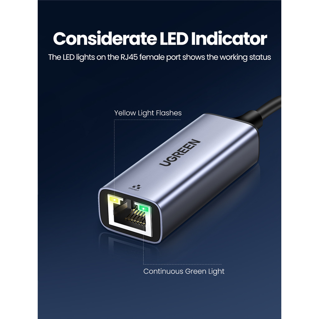 USB C Ethernet Adapter 1000100Mbps USB Lan RJ45 Thunderbolt 3 for Laptop Macbook Samsung iPad USB Et