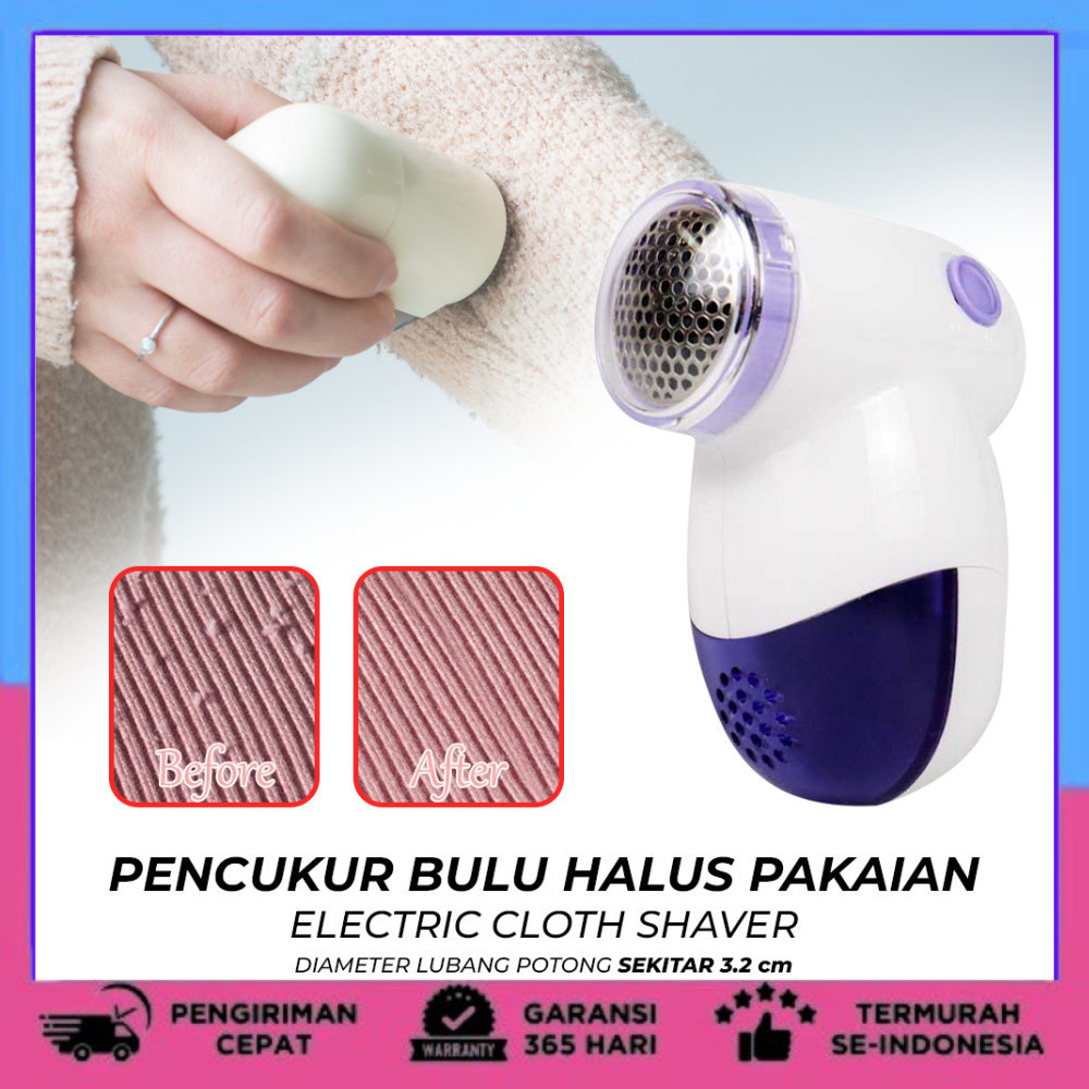 PENCUKUR BULU HALUS PAKAIAN ELEKTRIK LINT REMOVER Penghilang Pembersih Bulu Pakaian Baju Elektrik