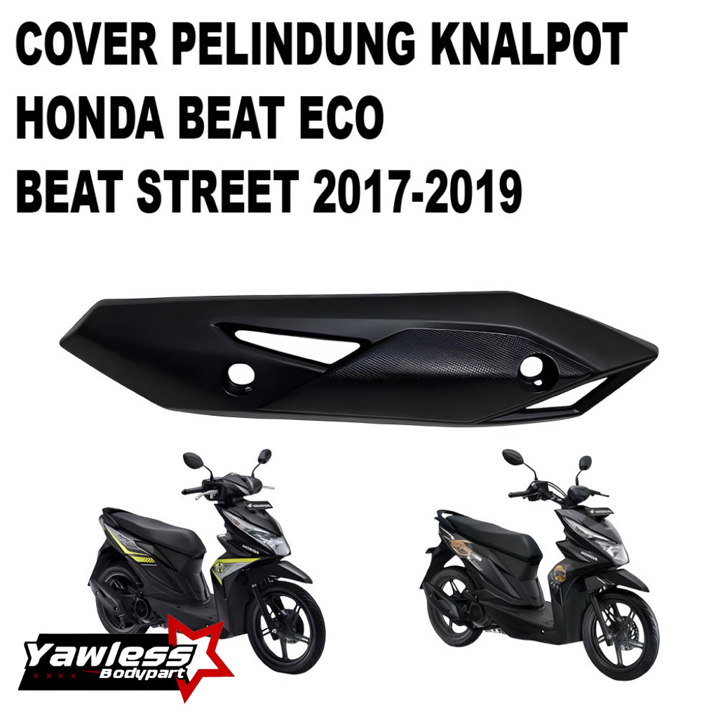 Cover knalpot beat esp cover tameng knalpot beat esp beat street 2016-2019 tutup knalpot beat eco