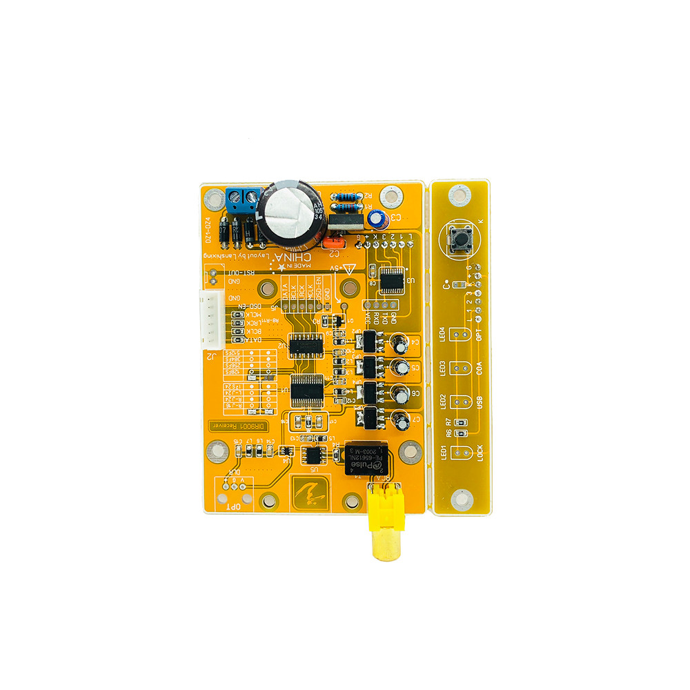 Nvarcher R9001 coaxial fiber receiving spf to I2S support USB bluetooth card bit 96K24