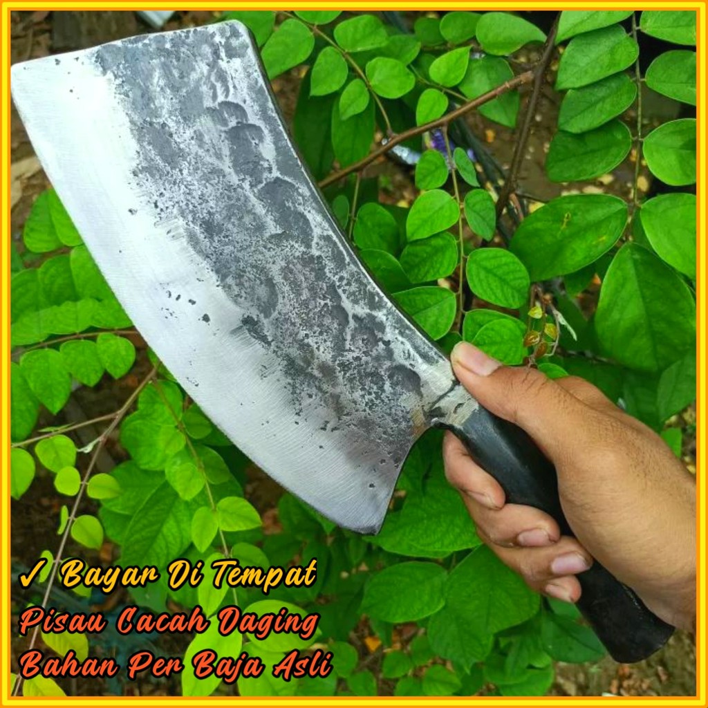 pisau daging full baja sepuhan  pisau cacah daging tulang  pisau full baja - pisau potong Ayam