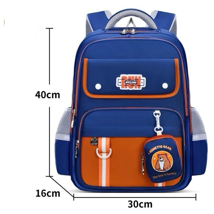 8013 Tas Sekolah korea style SMP dan SMP tas sekolah anak cewek dan cowok premium tas sekolah style 