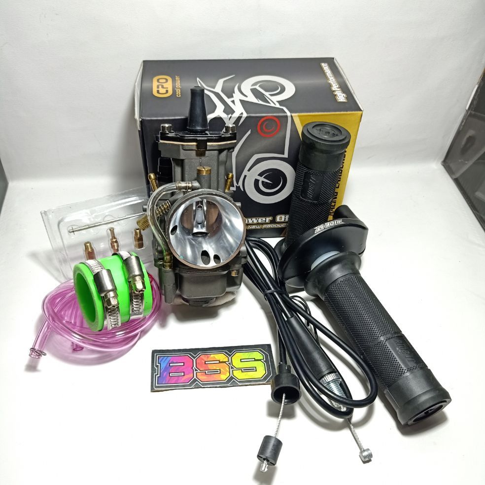 Paket Murah Karburator Pwk cpo  28 30 32 34 Black Series Plus Gas Spontan ride it