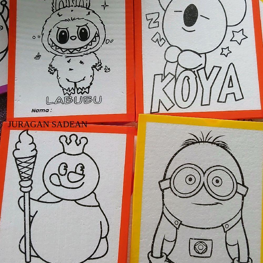 Terbaru Sterofoam Lukis isi 100 pcs 33x40 Styrofoam Lukis  Mewarnai