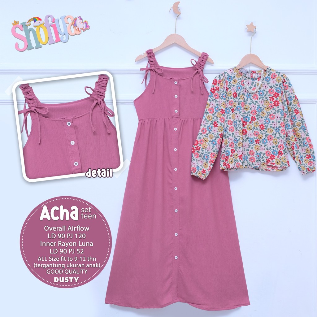 TEENNARA ACHA TEEN SET DRESS REMAJA SET OUTER
