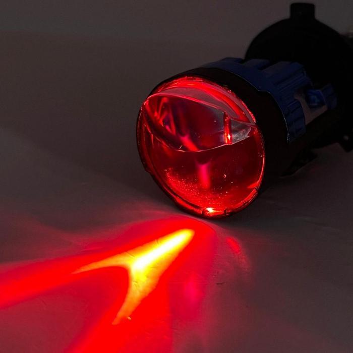 Epicracing E001 H4 Bluelens Lampu Utama Biled Cahaya RHD / FLAT Dengan Kipas Pendingin - Devil Merah