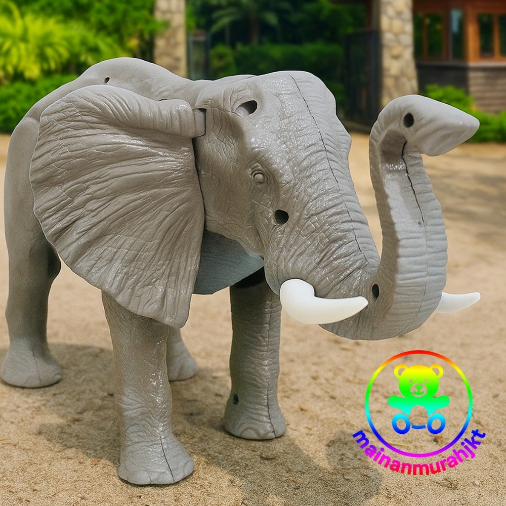 GROSIR MAINAN ANAK GAJAH NO1042 ROBOT ELEPHANT MAINAN HEWAN GAJAH BERJALAN DAN BERSUARA