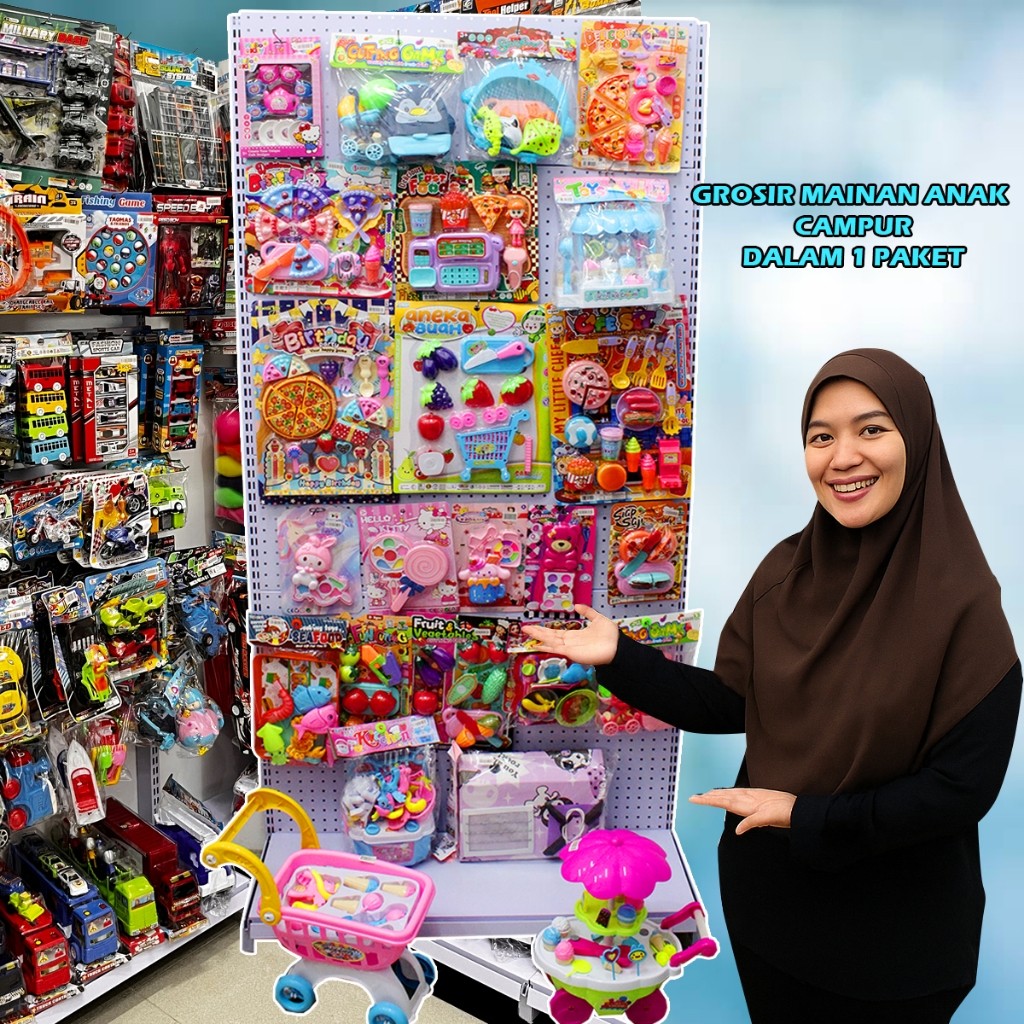 KEITOYS PAKET GROSIR MAINAN ANAK PEREMPUAN CAMPUR ISI 22 PCS MAINAN PAKET USAHA MAINAN GROSIR MURAH 