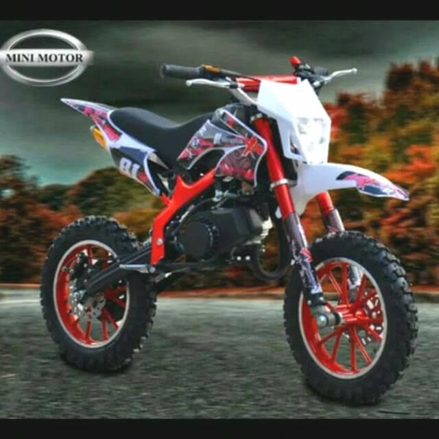 MOTOR MINI TRAIL MT2A 50 CC MESIN 2 TAK - MAINAN CROSS ANAK