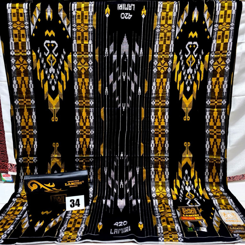 Sarung Songket LAMIRI SGE NEW Full songket Dobel 420 Nyaman Lembut dan Elegan