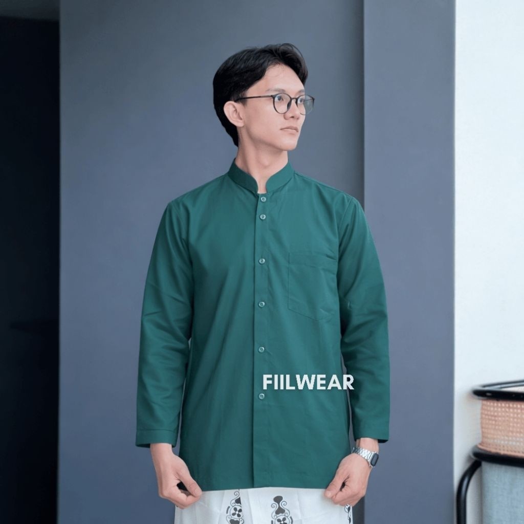 Koko Premium Haibah Lengan Panjang Pria / Polos / Pakaian Muslim / murah / Outfit Modern Tarawih Leb