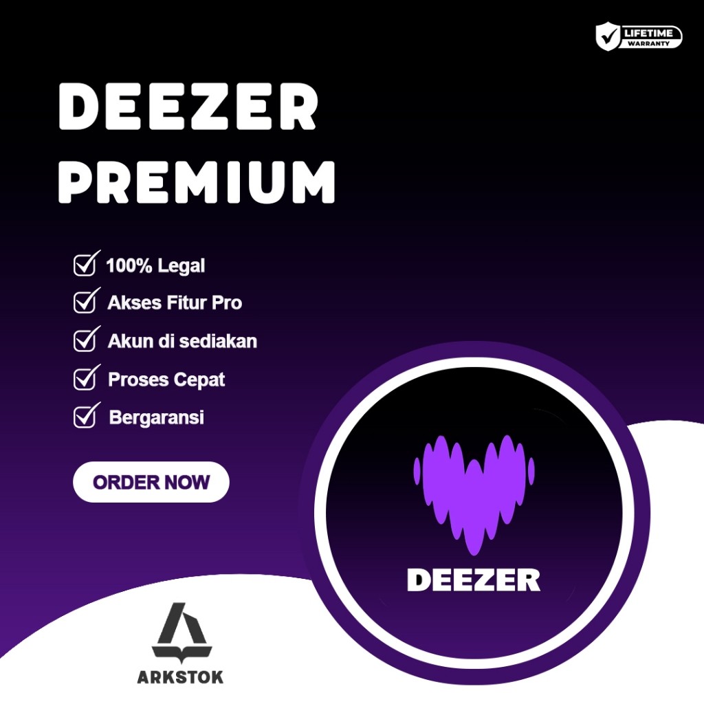 Deezer Premium 1 Bulan – Bergaransi | Streaming Musik Tanpa Iklan | Kualitas Audio Tinggi