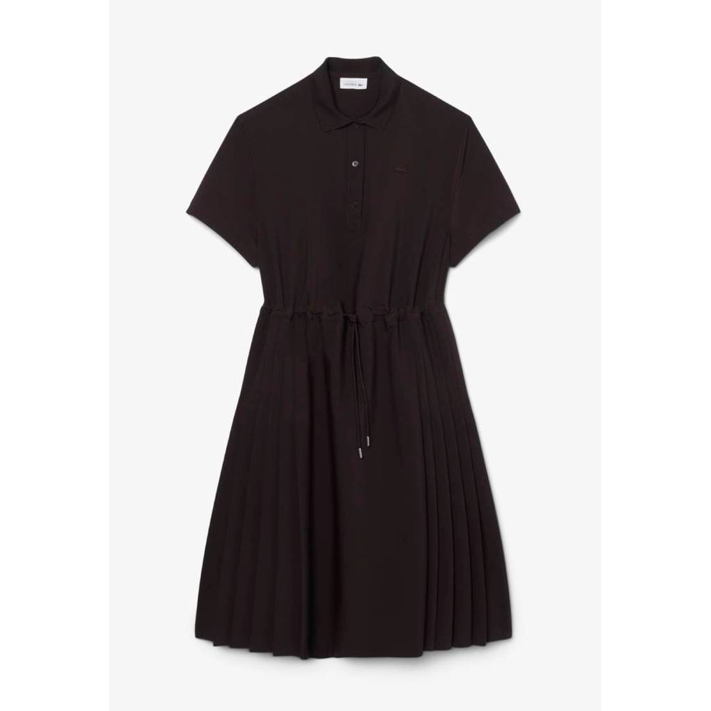 Wool blend Pleated Polo Dress