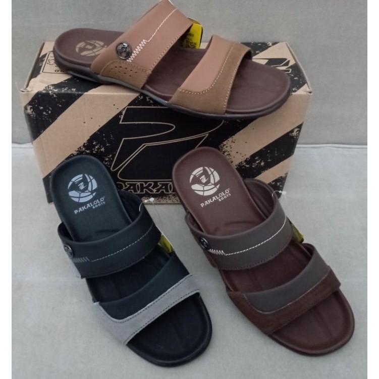 Sandal Pria Pakalolo Messi Kulit Asli