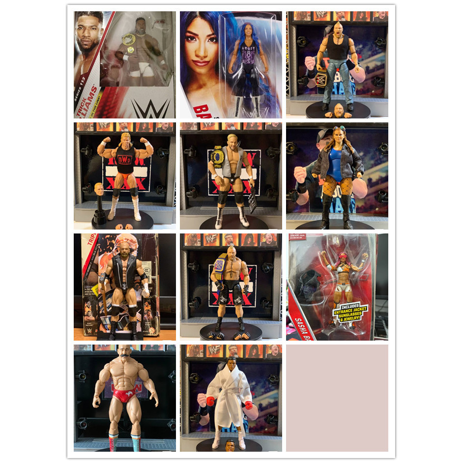 20250113 wwe wrestler Figure doll SASHA BANKS CODY STARDUST brock lesnar Triple H Lex Luger Steve Au