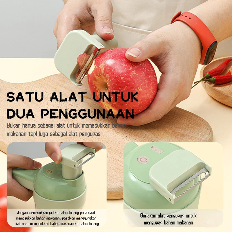 Newest Version Pemotong Sayur Portable Chopper Elektrik Blender Genggam Blender Sayur