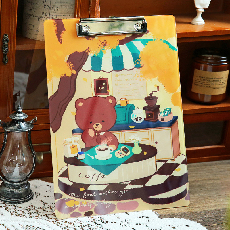 Clipboard A4 Warna ATK Papan Jalan Fleksibel Ringan Papan Ujian Folio Bisa Digantung Aesthetic Anti 