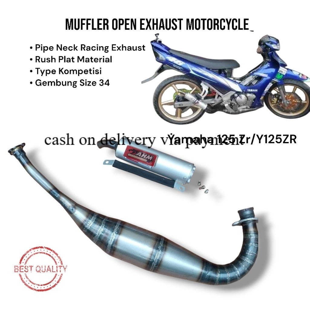 AHM PRO RACING EXHAUST PIPE Y125ZR Y125 MOTORCYCLE