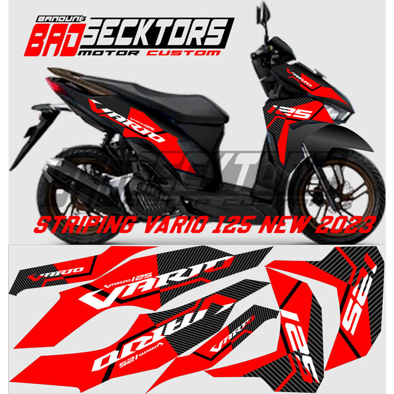 Striping Vario 125 New 2023/striping Malaysia/stiker Vietnam/stiker Thailand/vario 125 2023
