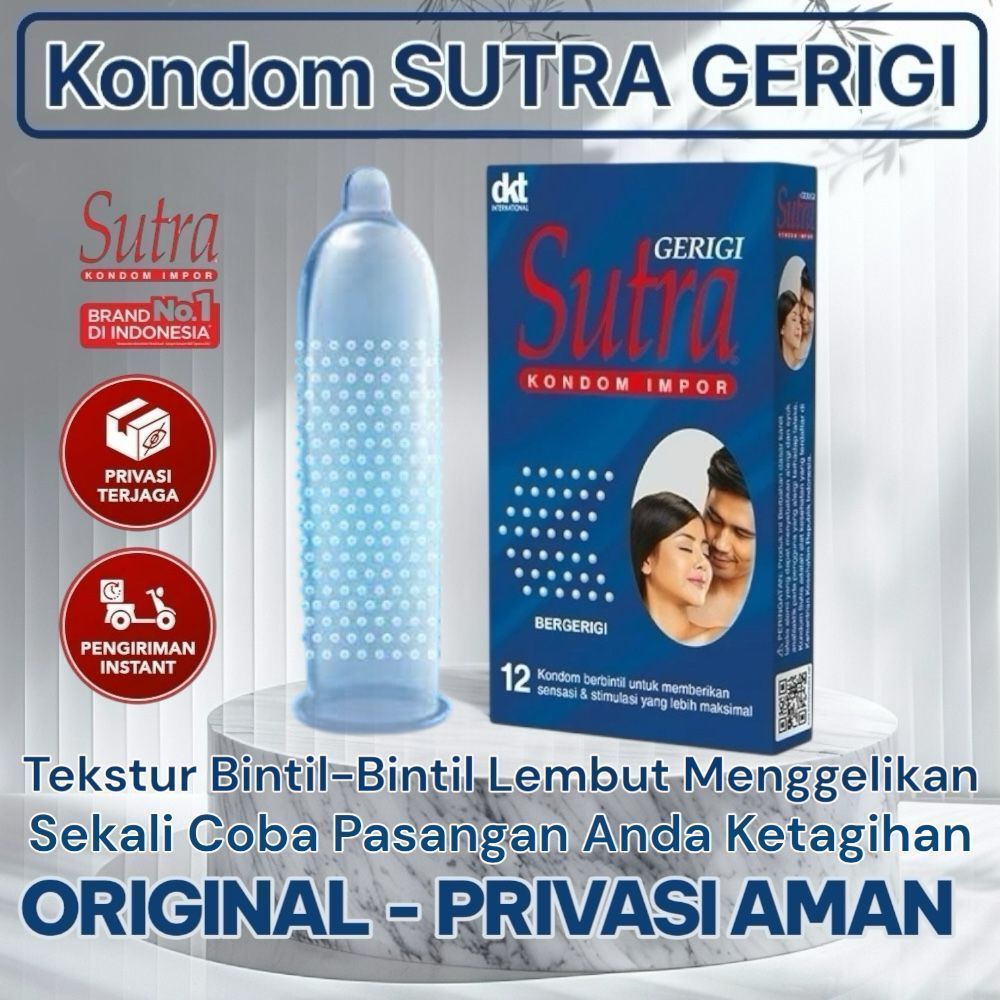ALL READY STOK PRIVASI AMAN | Kondom SUTRA Tekstur Gerigi / Menambah Sensasi Bercinta
