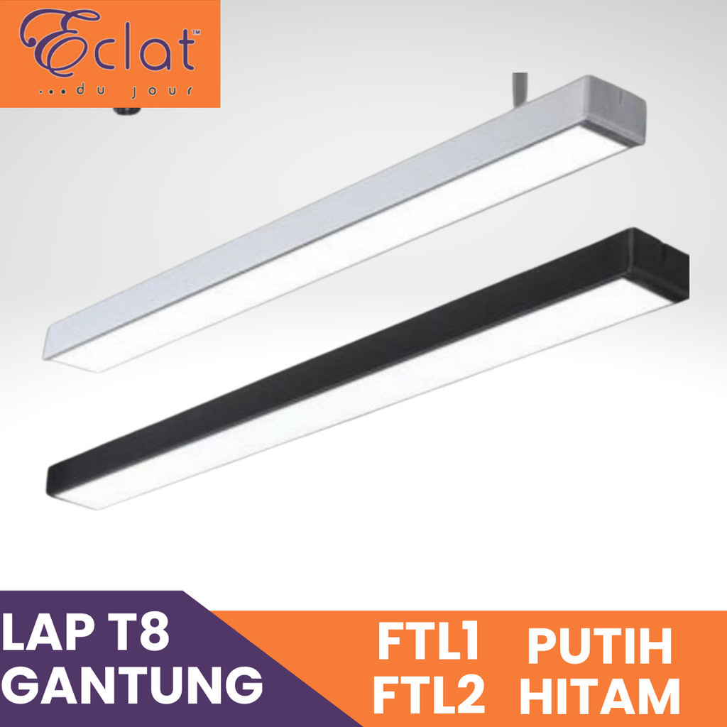 KAP LAMPU GANTUNG KANTOR LED T8 120CM  TL LINEAR
