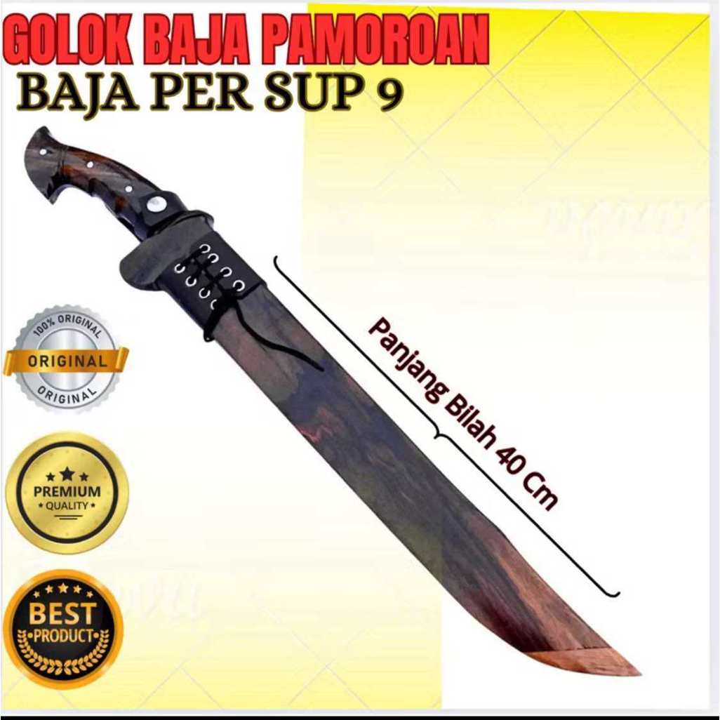Golok Pamoroan Songket Sonokeling | Baja Per Asli Sipuh – Tajam Anti Meleot