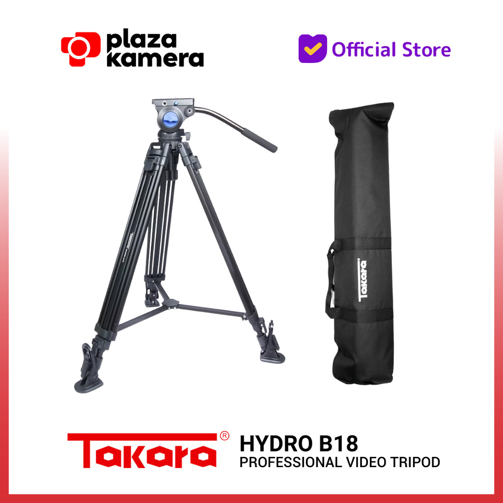 Takara Hydro B-18 Professional Video Tripod with Fluid Head