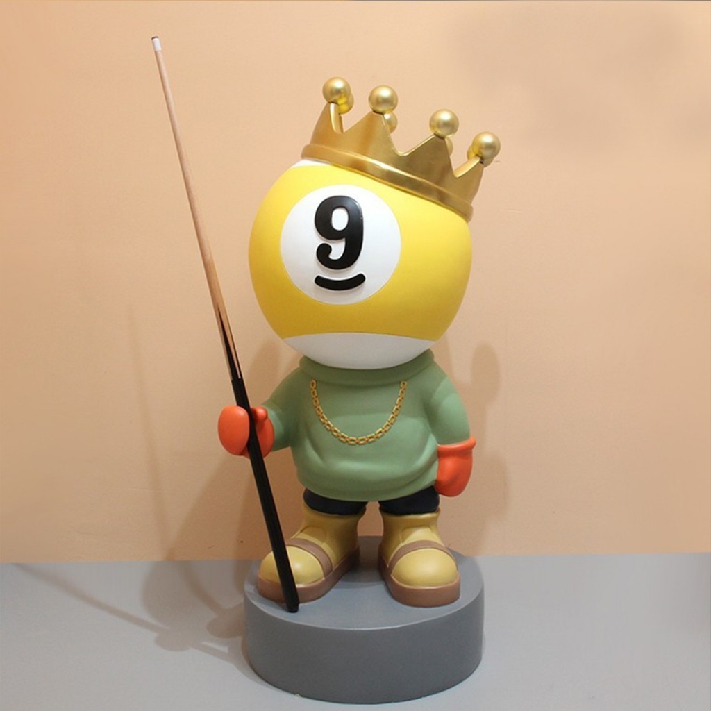 Pajangan Patung Unik Dekorasi Rumah / Billiard Man Figure A290