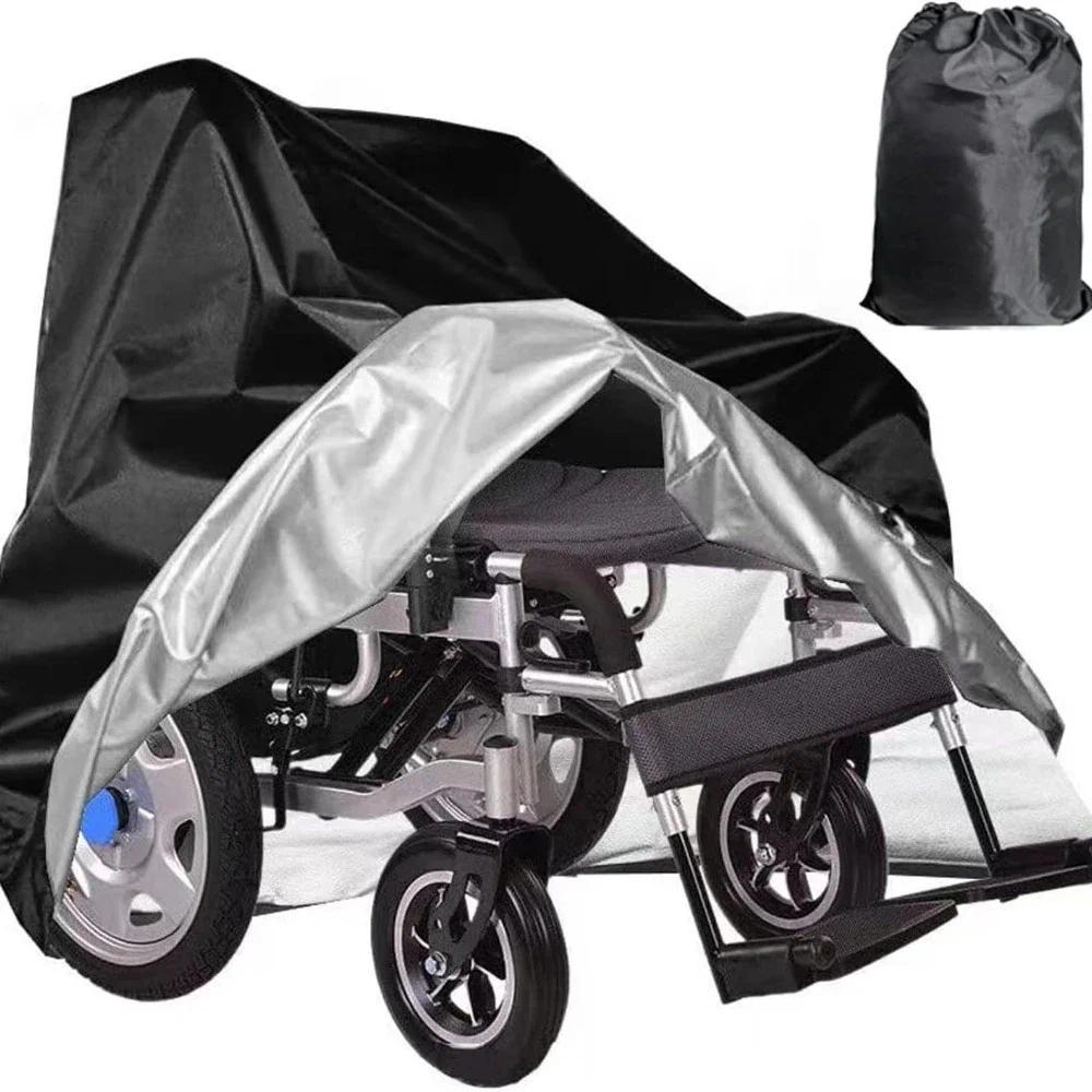 Adjustable Wheelchair Rain Poncho and Sun Cover  Designed for fferent Wheelchair Sizes