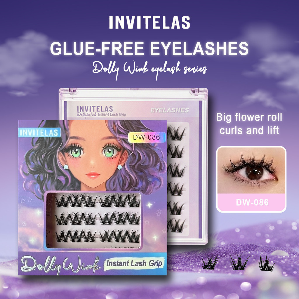 Langsung Tempel Eyelashes Extension Bulu Mata Palsu Pemula Bebas Lem Tanpa Lem Glue Free Self Adhesi