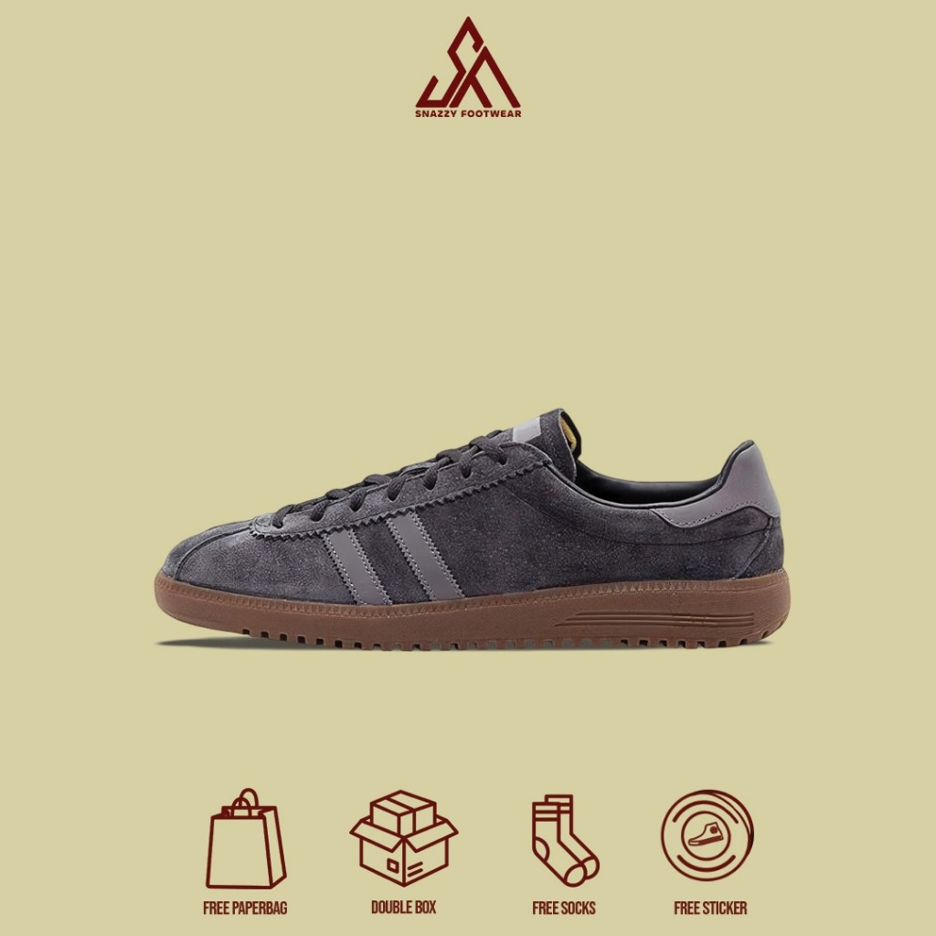Sepatu Sneakers Adidas Bermuda Carbon Grey 100% Original Unisex