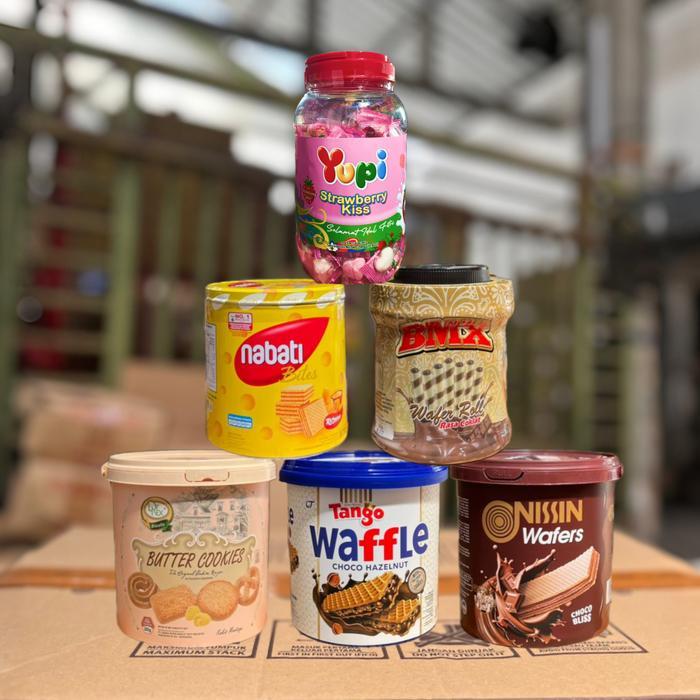 6PCS PAKET JAJAN LEBARAN MURAH MERIAH BEST SELLER Food Kering Snack Cookies grosir snacklebaran - Pa