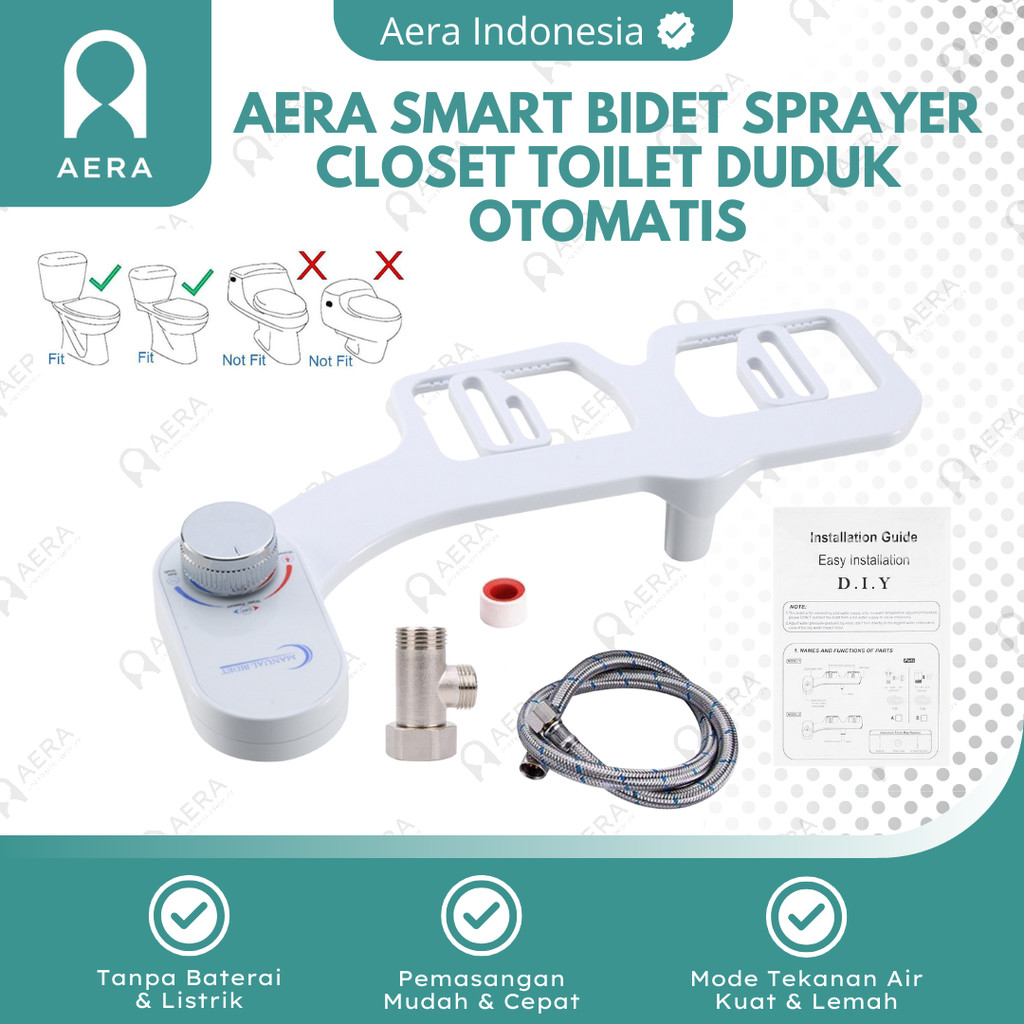 AERA Bidet Sprayer Closet Toilet Duduk Otomatis | Shower Sprayer Semprotan Closet Duduk | Toilet Sea