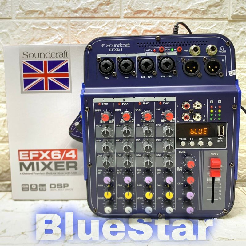 Mixer Soundcraft EFX 6/4 USB - Bluetooth 4 Channel