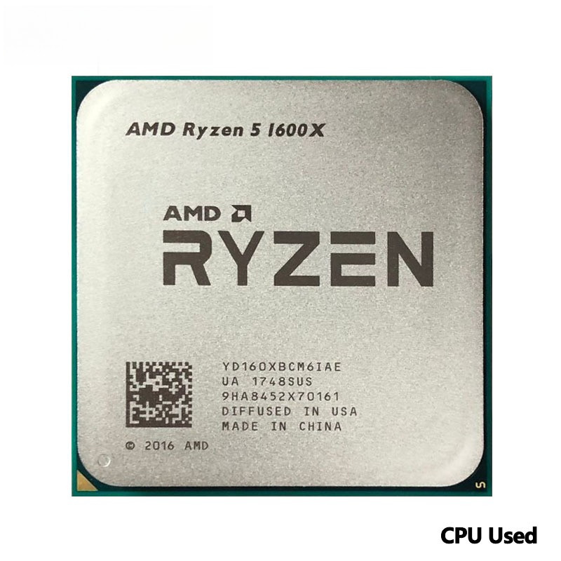AMD Ryzen 5 1600X R5 1600X 36GHz Used GAMING Zen 0014 SixCore TwelveThread CPU Processor 95W L3=16M 