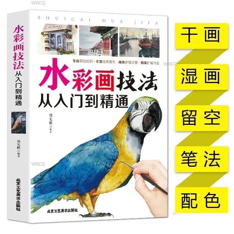 Watercolor painting teniques from entry to mastery Watercolor painting basics tutorial Student sket 