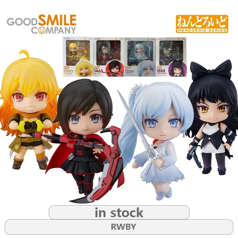 GSC Original NENDOROID-SERIES RWBY Series 1463 Ruby Rose1590  Xiaolong Anime Action Figure Model Toy