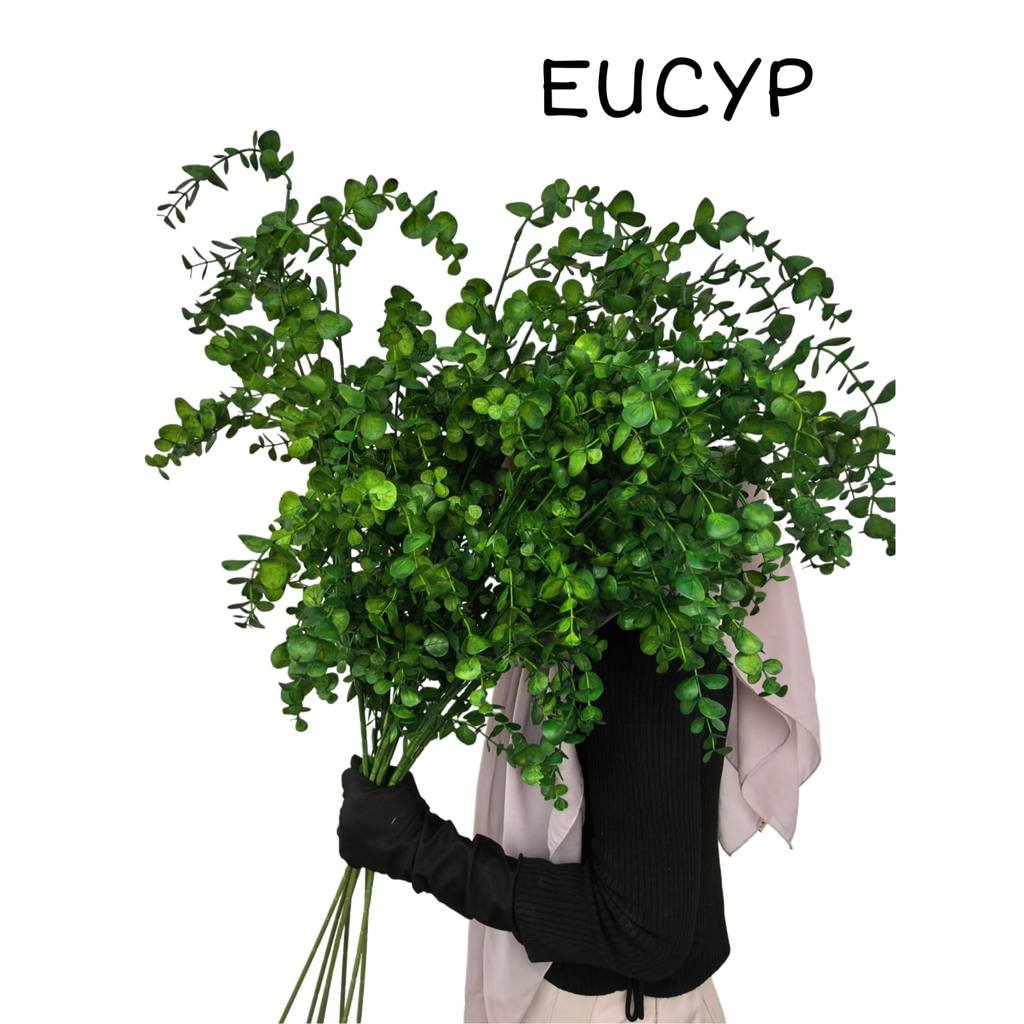 Daun Eucalyptus Sutra Breynia Buatan Hiasan Dekorasi Bunga Wedding Lamaran Flower
