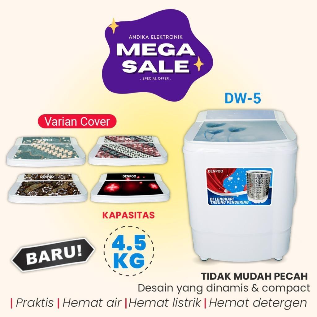 MESIN CUCI MINI PORTABLE 4,5Kg DENPOO DW 5