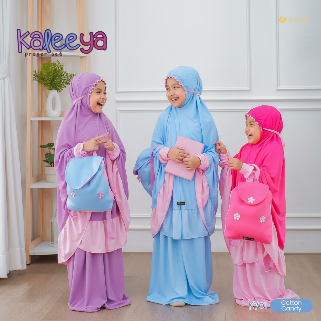 Mukena Anak TK SD Tas Ransel Polos Premium 2026 Pink Ungu Fanta Mewah Lucu Adem