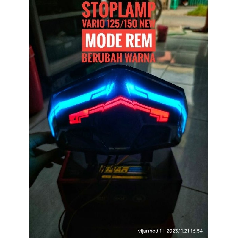 (ORIGINAL) (PNP) stoplamp new Vario 125/150 custom lazy running || stoplamp new Vario125-150 custom 
