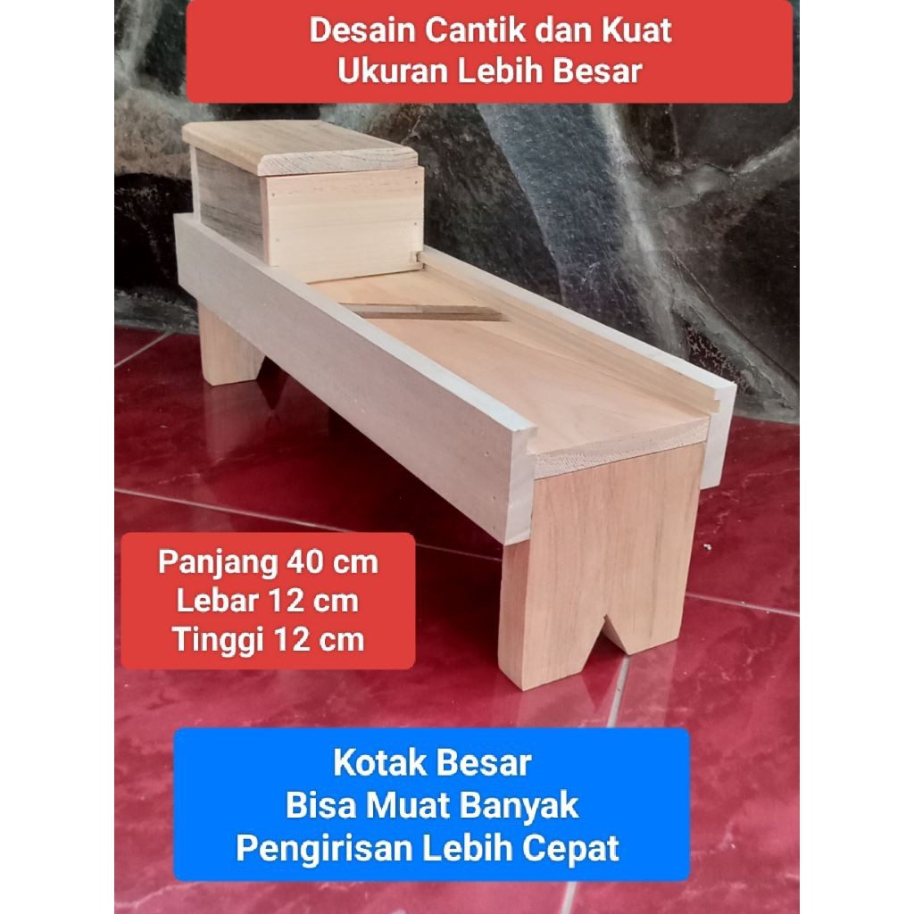 Pengiris bawang JATI BELANDA Ukuran BESAR/ Irisan bawang merah/Pengiris serbaguna