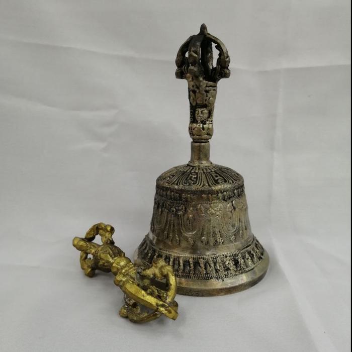 Alat Sembahyang Vajra & Genta / Lonceng Sembahyang Bahan Kuningan