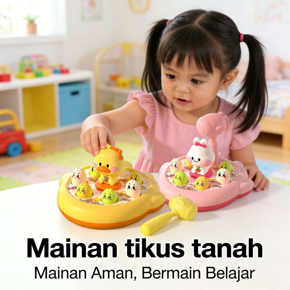 Mainan Interaktif Whack Game Teka