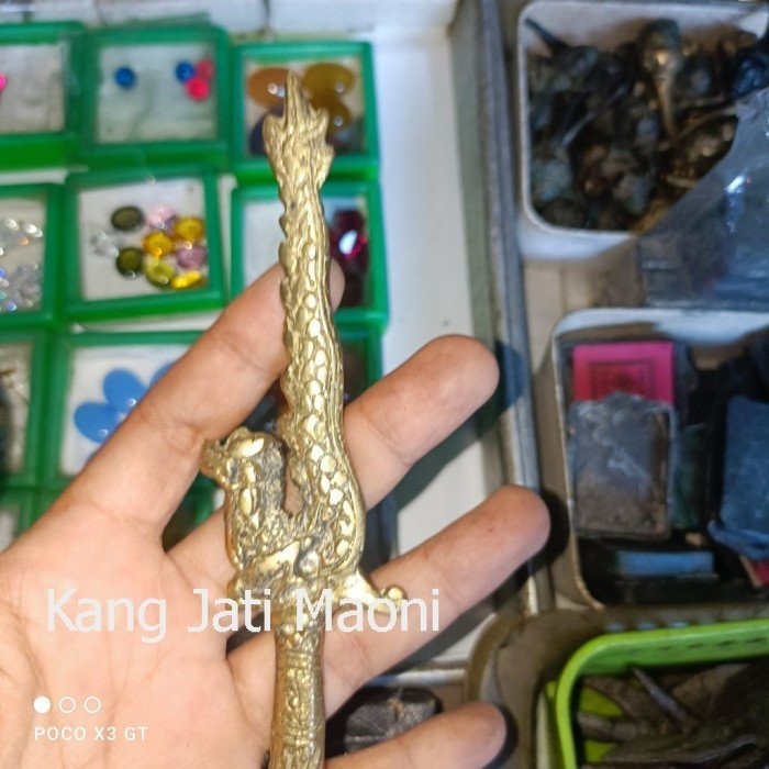 pusaka pedung naga emas full kuningan Asli Paling Mewah DFG654