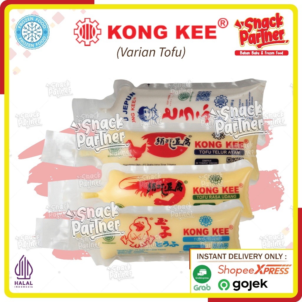 KONG KEE TOFU (PENGIRIMAN INSTANT ONLY) - Tahu Sutra Silken Egg Telur Ayam Udang Jepang Jepun Putih 