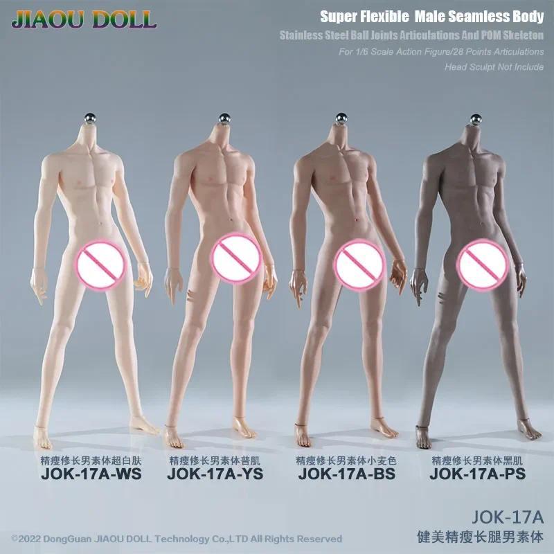 JIAOU Doll JO-K10A JOK-11C JOK-12D JOK-17A 1/6 Scale Lean Slender Male Seamless Flexible Body Action
