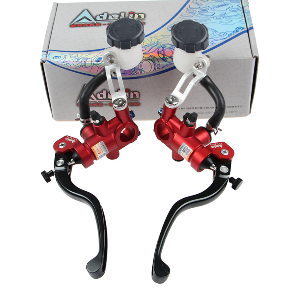 Adelin 14mm 15mm 19mm Tuas master silinder pompa rem kopling universal untuk motor Honda R6 Fz6 Gsxr