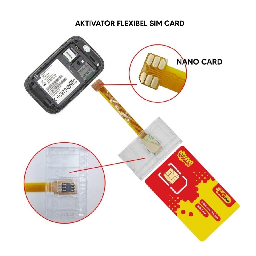 Product AKTIVATOR FLEXIBEL NANO SIMCARD ACTIVATOR WIHUA SIM CARD KARTU CHIP