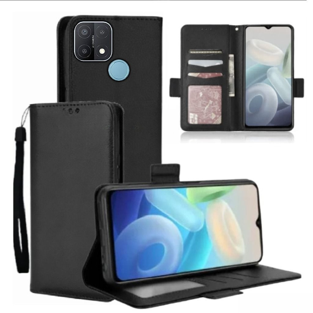 Case Dompet Hp Oppo A15 - Oppo A15s Case Dompet Casing Hp Flip Kulit Case Wallet Leather Cover